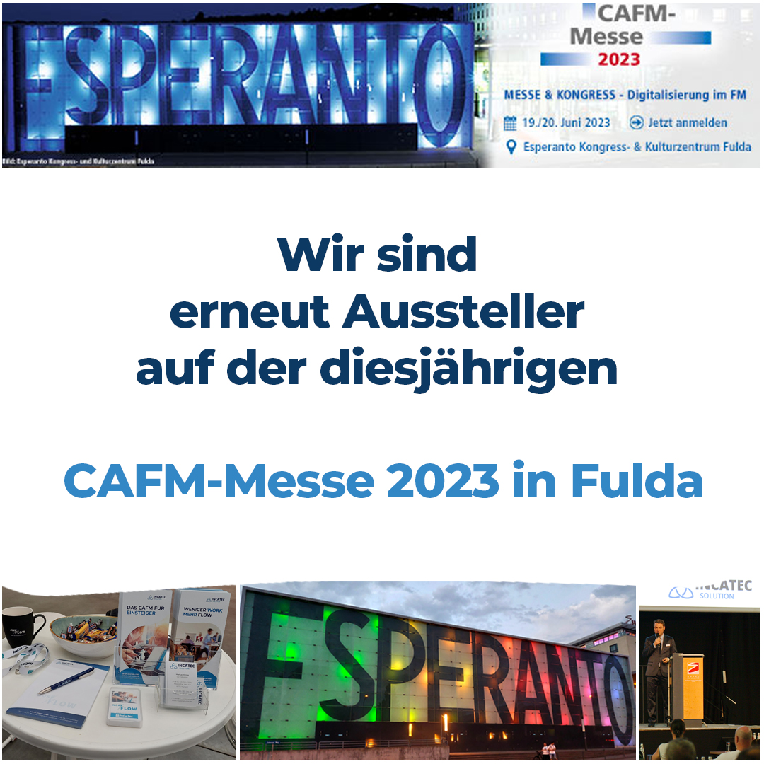 CAFM Messe-2023 – Die InCaTec Solution ist wieder mit dabei